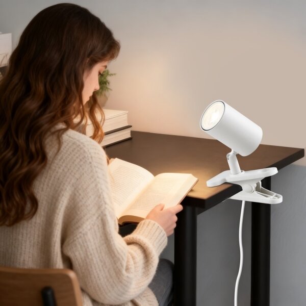 Immax NEO 08292L - Lampa s klipem PUNTO 1xGU10/9W/230V bílá
