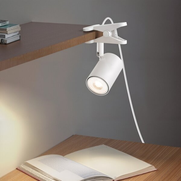 Immax NEO 08292L - Lampa s klipem PUNTO 1xGU10/9W/230V bílá