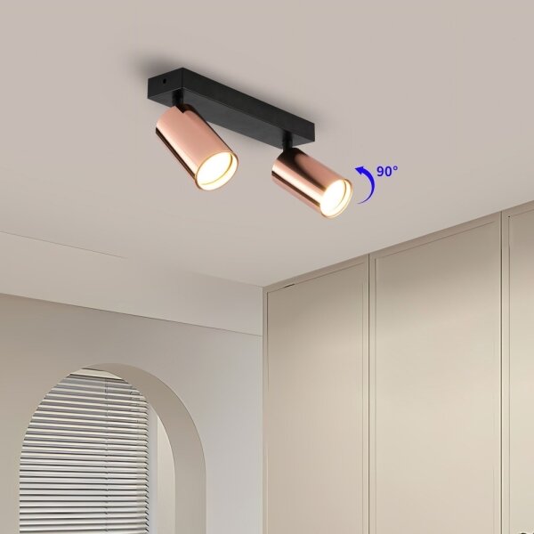 Immax NEO 08302L - Bodové svítidlo PUNTO 2xGU10/9W/230V rose gold