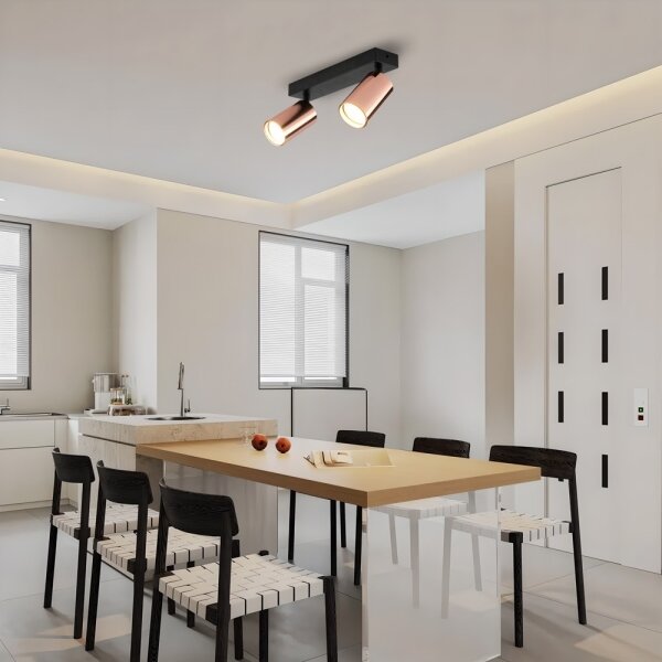 Immax NEO 08302L - Bodové svítidlo PUNTO 2xGU10/9W/230V rose gold