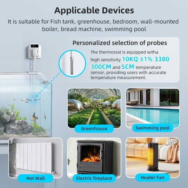 Immax NEO 07811L - Chytrá zásuvka s teploměrem F 3680W Wi-Fi