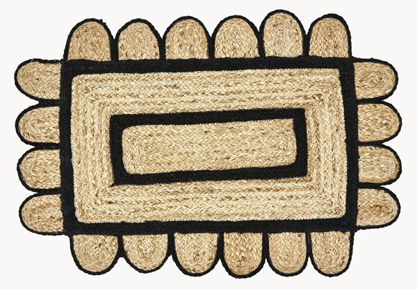 Ručně vyrobená jutová rohož Denta