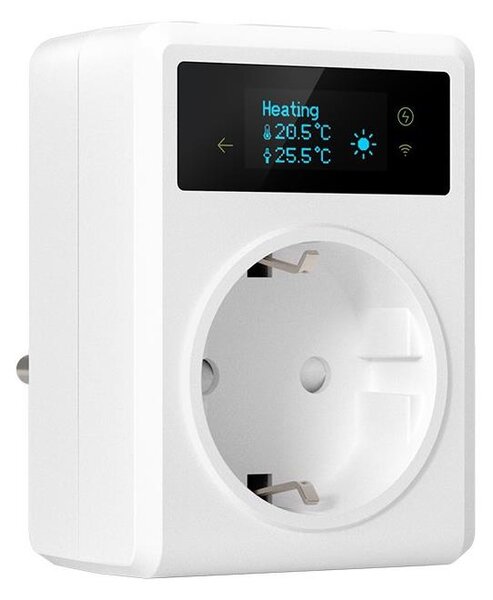 Immax NEO 07811L - Chytrá zásuvka s teploměrem F 3680W Wi-Fi