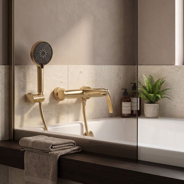 Koupelnová baterie PREMIUM REA Como Brush Gold