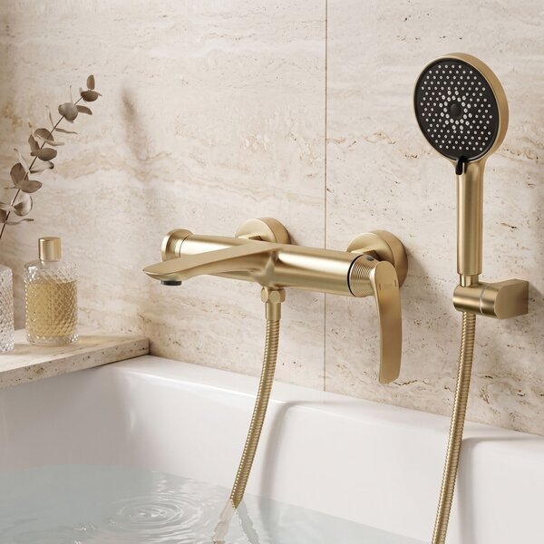 Koupelnová baterie PREMIUM REA Como Brush Gold
