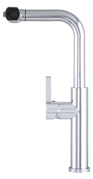 Gamma Rotary, vysoká dřezová baterie s výsuvným výtokem h-415, chromová, GMA-BR-CH