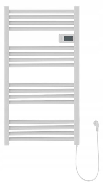 Erga Pago, elektrické topné těleso 540x960 mm s digitálním termostatem, 500W, bílá matná, ERG-LAV-GRZE-E-ALU-960540-WH