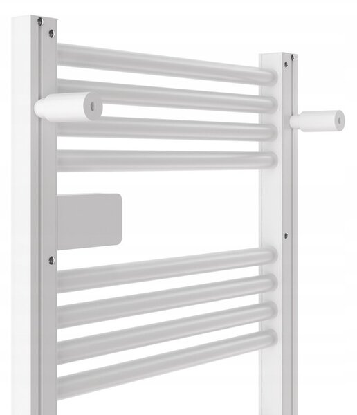 Erga Pago, elektrické topné těleso 540x960 mm s digitálním termostatem, 500W, bílá matná, ERG-LAV-GRZE-E-ALU-960540-WH