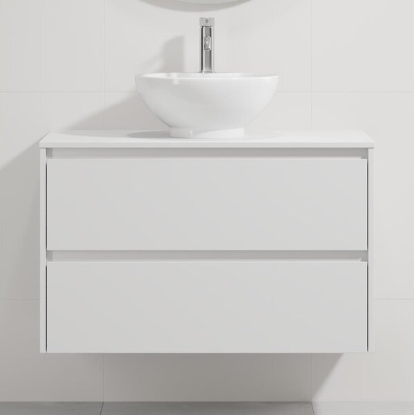 Koupelnová skříňka s umyvadlem TRONDHEIM/DRAMMEN 90x57x46 cm bílá