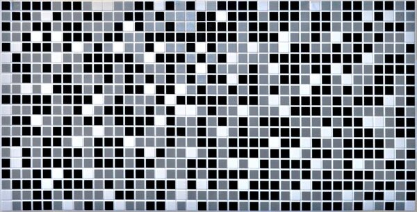 3D obkladový omyvatelný panel PVC Mozaika černá (480 x 955 mm)