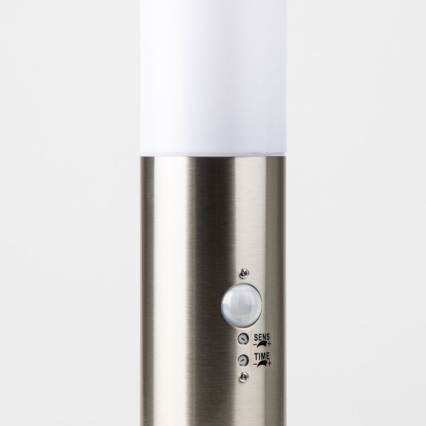 Brilagi - Venkovní lampa se senzorem NOVA 1xE27/15W/230V 40 cm IP44 matný chrom