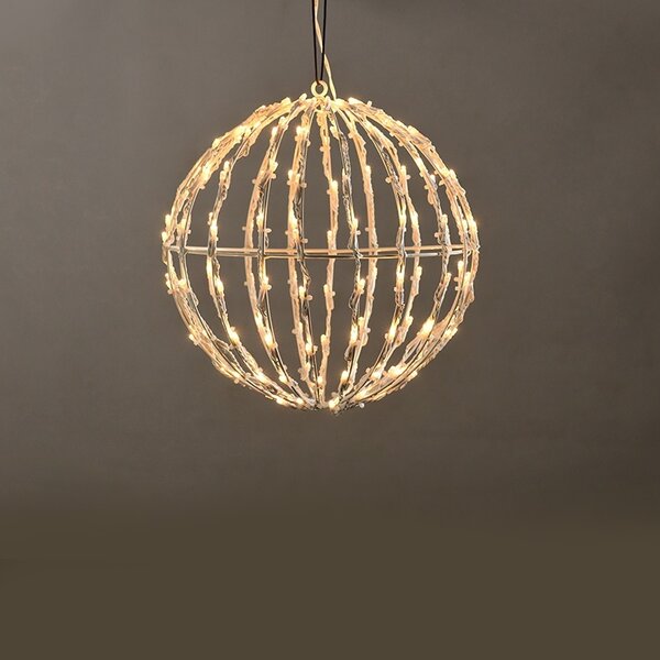 ACA Lighting LED vánoční 3D koule, průměr 20 cm, 100 LED, 230V, IP44