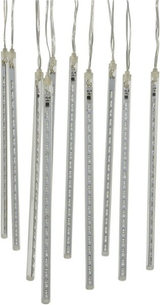 ACA Lighting LED vánoční závěs Rampouchy, 9m, studená bílá, IP44, 180 LED