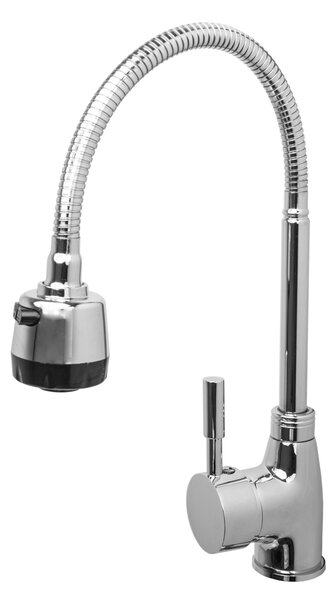 Gamma Flex, vysoká dřezová baterie s flexibilním ramenem, chromová, GMA-BFX-CH