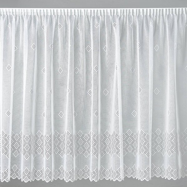 Hrubá žakárová záclona na míru - metráž, výška 120 cm (A3901)