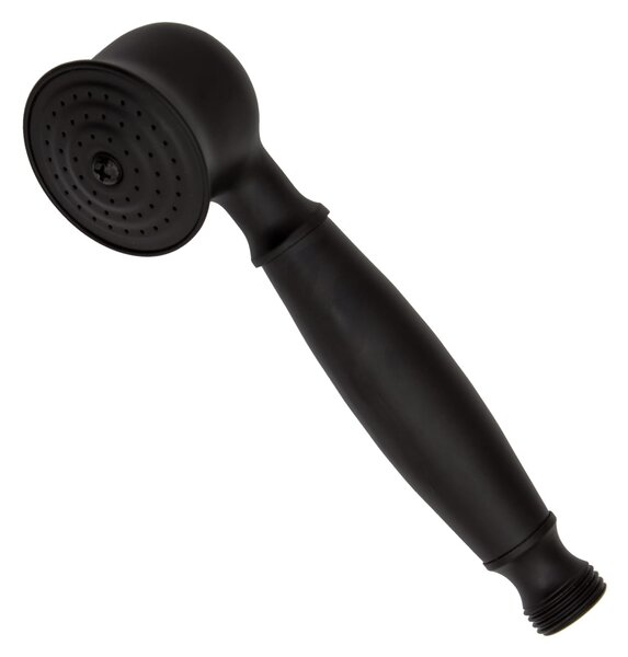 Gamma Retro, nástěnná vanová baterie s ruční sprchovou soupravou, černá matná, GMA-BROW-BK