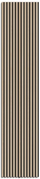 Akustický panel s dřevěnou dýhou - dekor dub natural | 260 x 56 cm | RAK001 | .cz