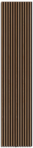 Akustický panel s dřevěnou dýhou - dekor dub klasik | 260 x 56 cm | RAK003 | .cz