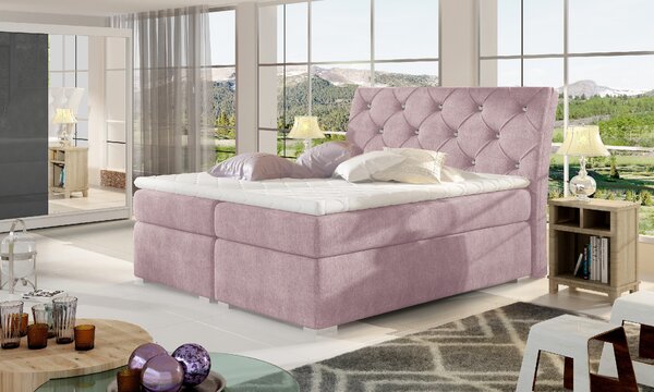Eltap Čalouněná postel Balvin s úložným prostorem Materiál a barva potahu: Omega 86 - modrá, Rozměr: 140x200