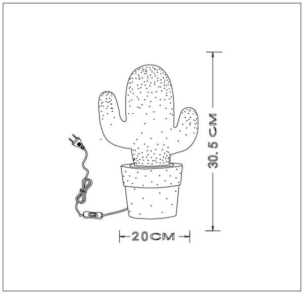 LUCIDE CACTUS stolní dekorativní lampa 13513/01/33