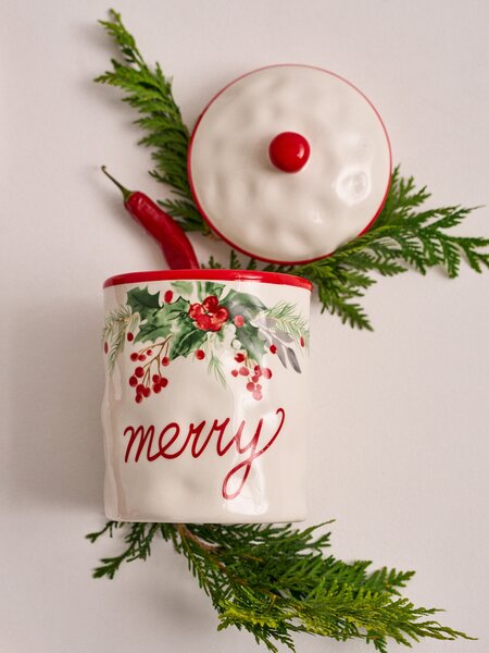 Sinsay - Úložný box s nápisem Merry - vícebarevná