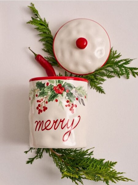 Sinsay - Úložný box s nápisem Merry - vícebarevná