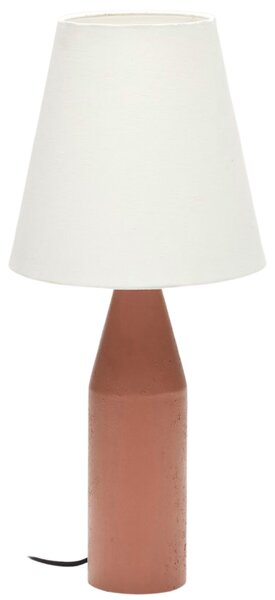 OnaDnes -20% Bílá látková stolní lampa Kave Home Boada