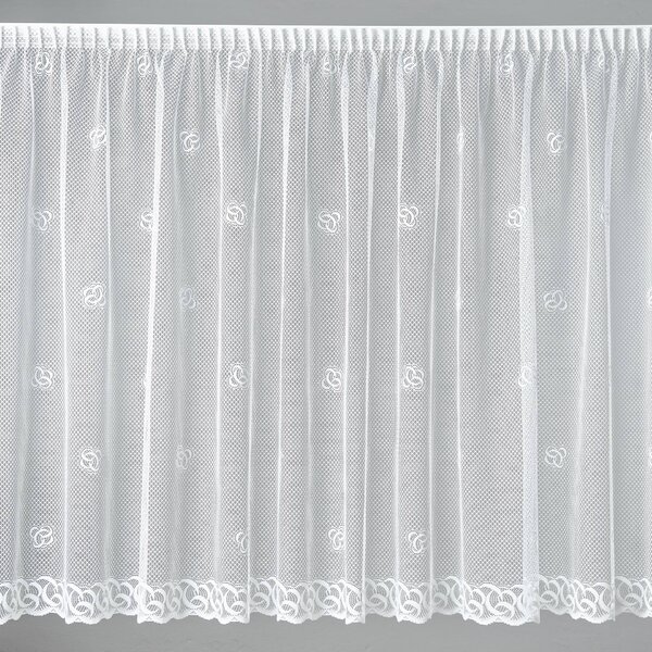 Hrubá žakárová záclona na míru - metráž, výška 110 cm (A3817)