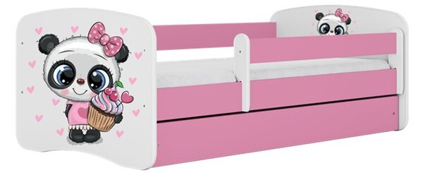 Kocot kids Dětská postel Babydreams panda růžová, varianta 70x140, bez šuplíků, bez matrace