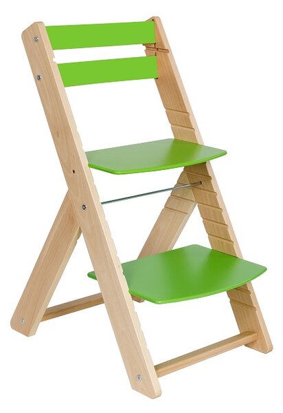 Woodpartner rostoucí židle Vendy buková lak zelená