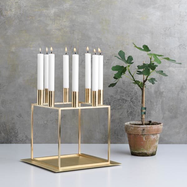 Audo Copenhagen Svícen Kubus 8 - Brass BLS202