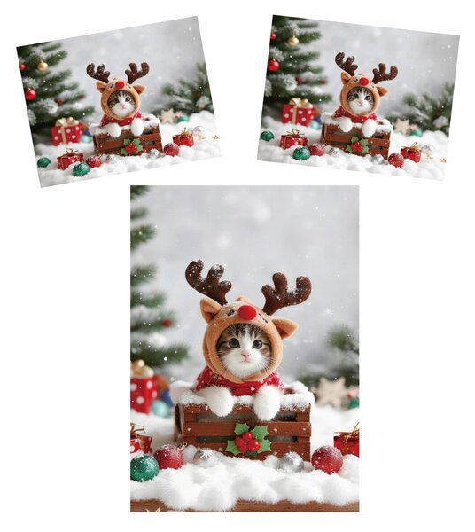 3D povlečení z mikrovlákna RUDOLPH KITTEN barevné Rozměr povlečení: 2 ks 70 x 90 cm | 140 x 200 cm
