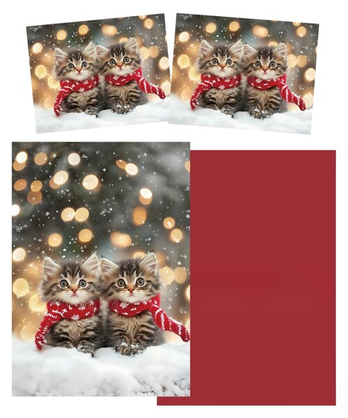 3D povlečení z mikrovlákna SNOWY PAWS barevné Rozměr povlečení: 2 ks 70 x 90 cm | 140 x 200 cm