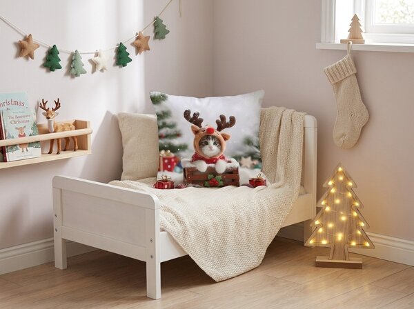 3D povlak na polštář z mikrovlákna RUDOLPH KITTEN 45x45 cm, barevný