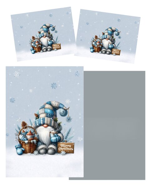 3D povlečení z mikrovlákna FROSTY GNOME barevné Rozměr povlečení: 2 ks 70 x 90 cm | 140 x 200 cm