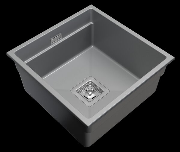 Gamma Decor 4445, 1-komorový granitový dřez 440x450x215 mm, šedá, GMA-ZLE000123