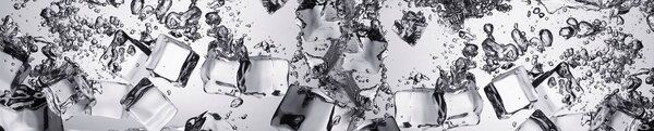 Grace Kuchyňská zástěna ABS plast Ledové kostky 3000x600mm 1,5mm