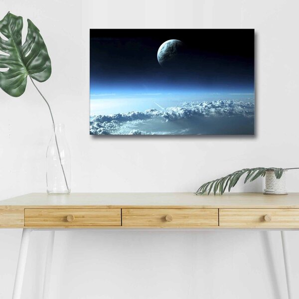 Wallity Obraz s LED osvětlením NEBESKÁ KRAJINA 45 x 70 cm