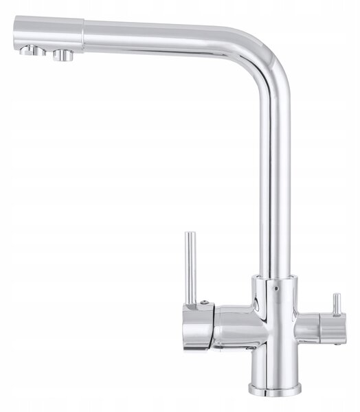 Gamma Side, vysoká umyvadlová baterie s připojením na filtr vody h-330, chromová, GMA-BSEF-CH