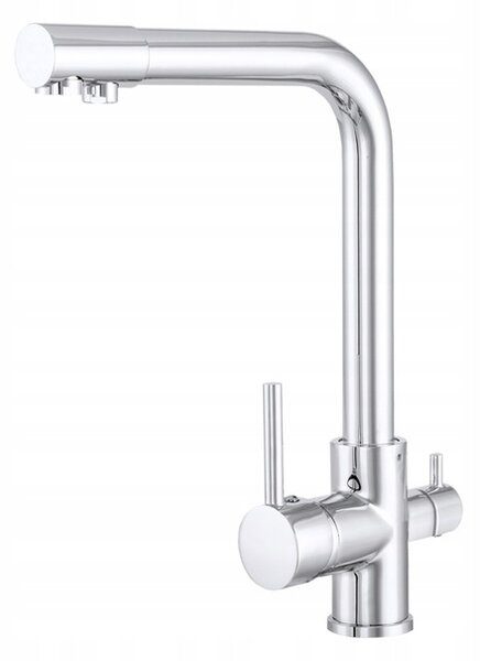 Gamma Side, vysoká umyvadlová baterie s připojením na filtr vody h-330, chromová, GMA-BSEF-CH
