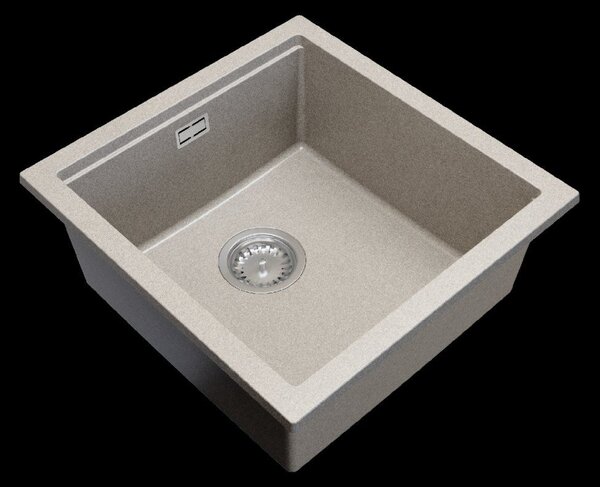 Gamma Decor 4850, 1-komorový granitový dřez 480x500x215 mm, béžová, GMA-ZLE000169