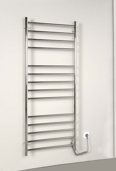 Sapho Sapho, REDONDO elektrický sušák ručníků, kulatý, 630x1160 mm, 130 W, leštěná nerez, ER230V