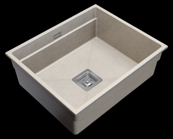 Gamma Decor 6050, 1-komorový granitový dřez 600x500x220 mm, béžová, GMA-ZLE000111