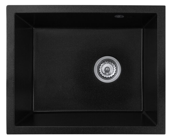 Gamma Decor 5040, 1-komorový granitový dřez 560x460x180 mm, černá skvrnitá, GMA-ZLE000081
