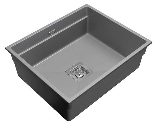 Gamma Decor 6050, 1-komorový granitový dřez 600x500x220 mm, šedá, GMA-ZLE000114