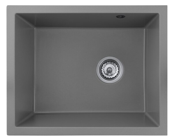 Gamma Decor 5040, 1-komorový granitový dřez 560x460x180 mm, šedá, GMA-ZLE000084