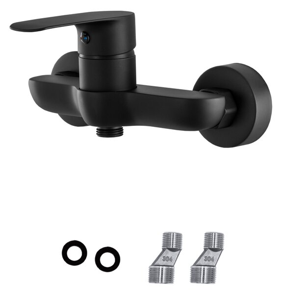 Gamma Pico, nástěnná sprchová baterie 150mm, černá matná, GMA-BPON-BK
