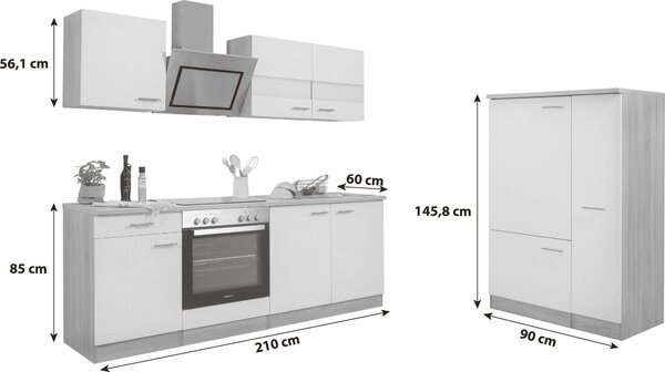 KUCHYŇSKÝ BLOK 300 cm Respekta - Online Only kuchyňské linky, Online Only