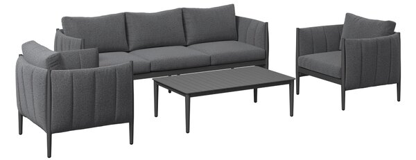 TERASOVÁ SEDACÍ SOUPRAVA 4dílné, kov, textil Ambia Garden - Online Only zahradní nábytek, Online Only