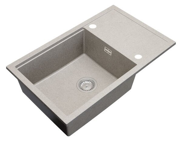 Gamma Advance 8050, 1-komorový granitový dřez 800x500x210 mm, béžová, GMA-ZLE000151